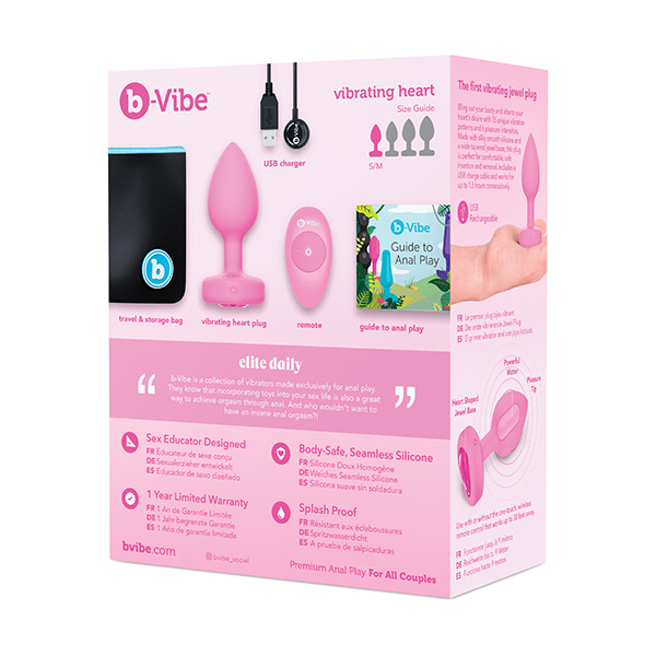 B-vibe Vibrating Heart Plug - Image 5