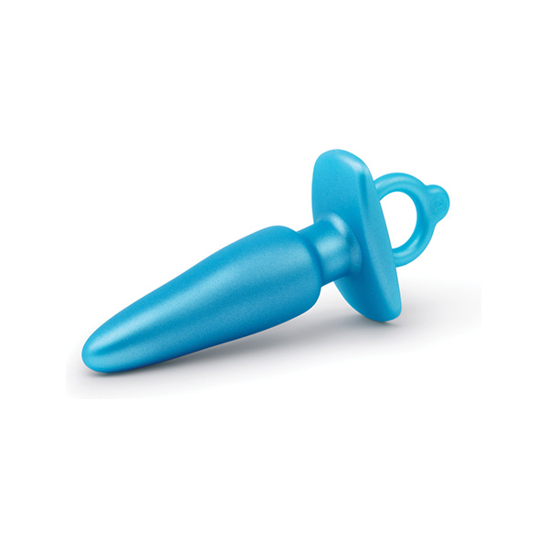 B-Vibe Butties Sleek Tapered Plug - Blue - Image 5