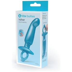 B-Vibe Butties Hither Tapered Prostate Plug - Blue