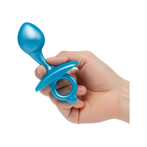 B-Vibe Butties Bulb Tapered Prostate Plug - Blue - Image 2