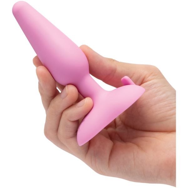 B-Vibe Beginner's Vibrating Tapered Butt Plug - Pink - Image 4