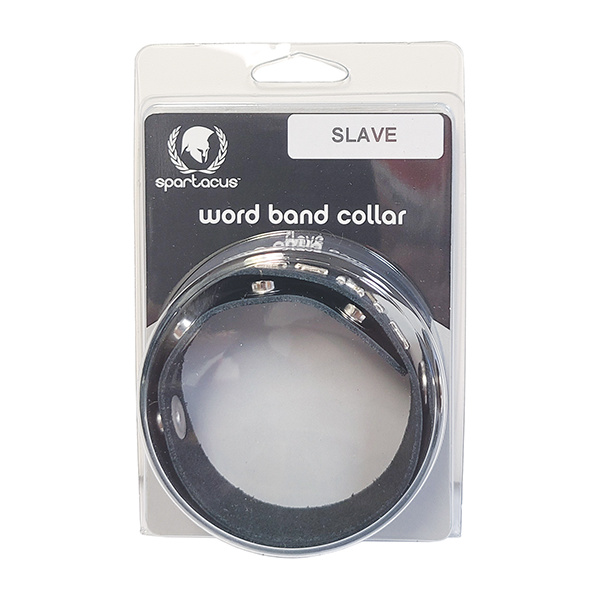 Spartacus SLAVE Leather Collar - Black
