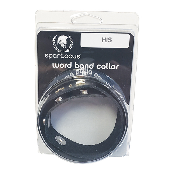 Spartacus HIS Leather Collar - Black