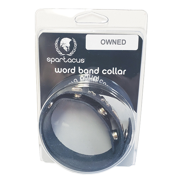 Spartacus OWNED Leather Collar - Black
