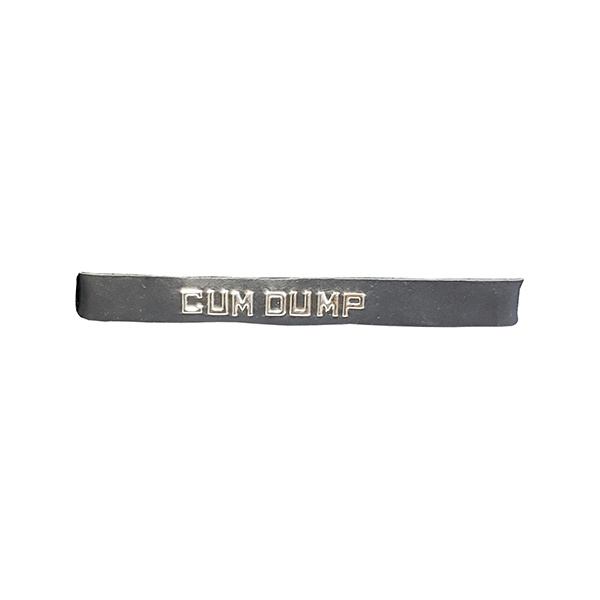 Spartacus CUM DUMP Leather Collar - Black - Image 2