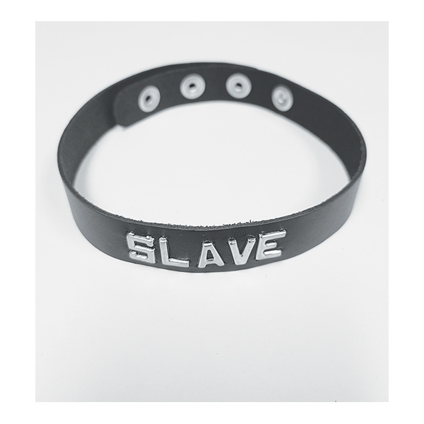 Spartacus SLAVE Leather Collar - Black - Image 2