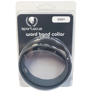 Spartacus SISSY Leather Collar - Black