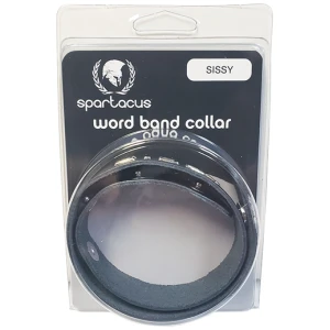 Spartacus SISSY Leather Collar - Black
