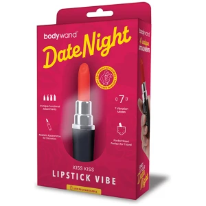 Bodywand Date Night Kiss Kiss Lipstick Vibe - Black-Red