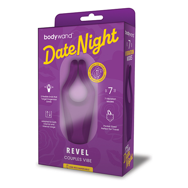 Bodywand Date Night Revel Couples Vibe - Purple