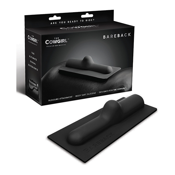 The Cowgirl Bareback Silicone Attachment - Black