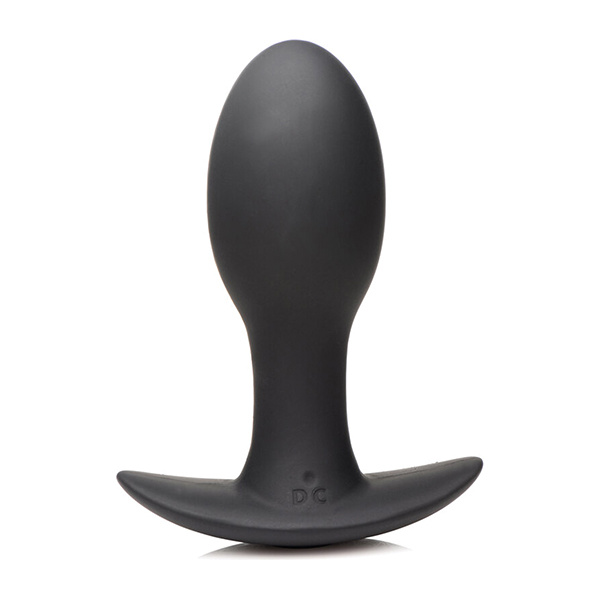 Curve Novelties Rooster Rumbler Vibrating Silicone Anal Plug - Black - Image 3