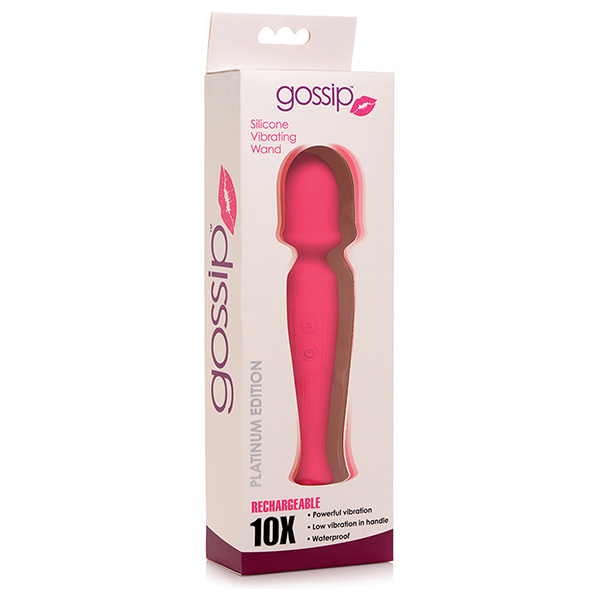 Curve Novelties Gossip Silicone Vibrating Wand 10x