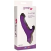 Curve Toys Gossip Blasters 7X Thrusting Silicone Rabbit Vibrator - Violet