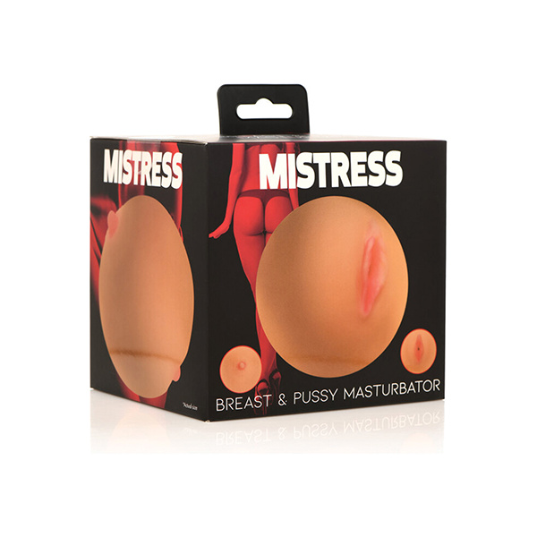 Curve Toys Mistress Pussy-Breast Masturbator - Tan