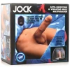Curve Toys Jock Vibrating & Squeezing Male Masturbator w-Poseable Dildo