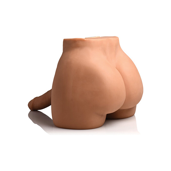 Curve Toys Jock Vibrating & Squeezing Male Masturbator w-Poseable Dildo - Image 4