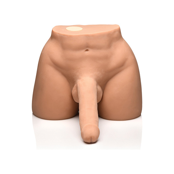 Curve Toys Jock Vibrating & Squeezing Male Masturbator w-Poseable Dildo - Image 5