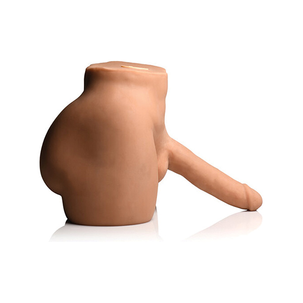 Curve Toys Jock Vibrating & Squeezing Male Masturbator w-Poseable Dildo - Image 2