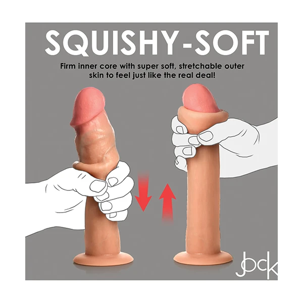 Curve Toys Jock Real Skin Silicone 8.5" Dildo - Image 2