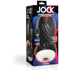 Curve Toys Jock Sucking & Vibrating Masturbator - Black