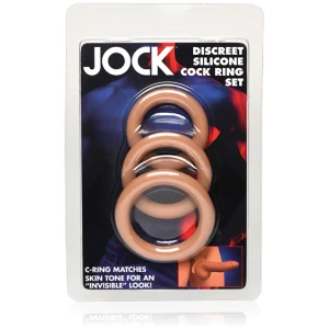 Curve Toys Jock Silicone Cock Ring Set of 3 - Medium