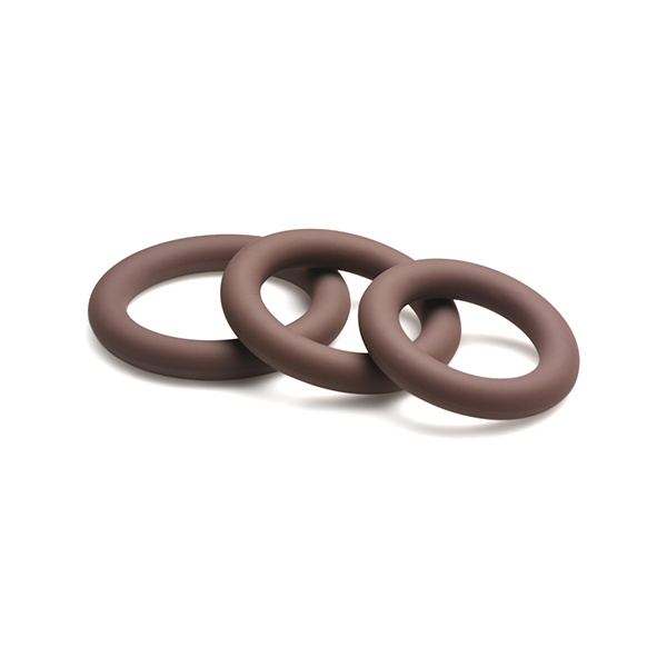 Curve Toys Jock Silicone Cock Ring Set of 3 - Dark - Image 5