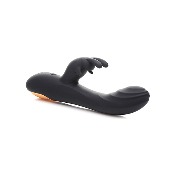 Curve Toys Power Bunnies Cuddles 10x Silicone Rabbit Vibrator - Black - Image 4