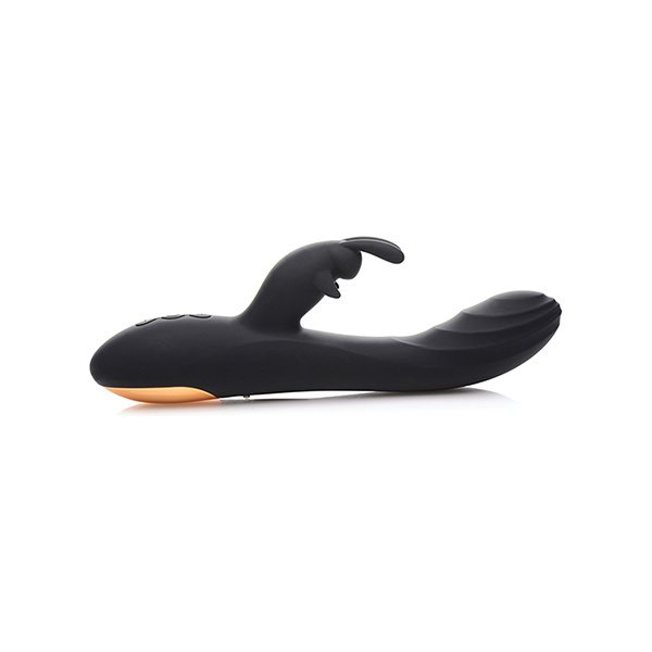 Curve Toys Power Bunnies Cuddles 10x Silicone Rabbit Vibrator - Black - Image 5