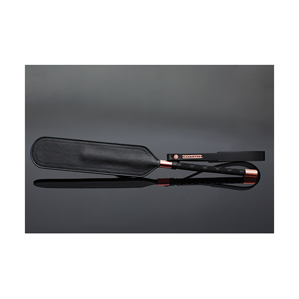 Pleasure Collection Matte Finish Paddle - Black-Rose Gold - Image 2