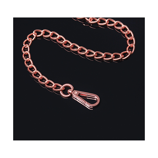 Pleasure Collection Leash - Black-Rose Gold - Image 2