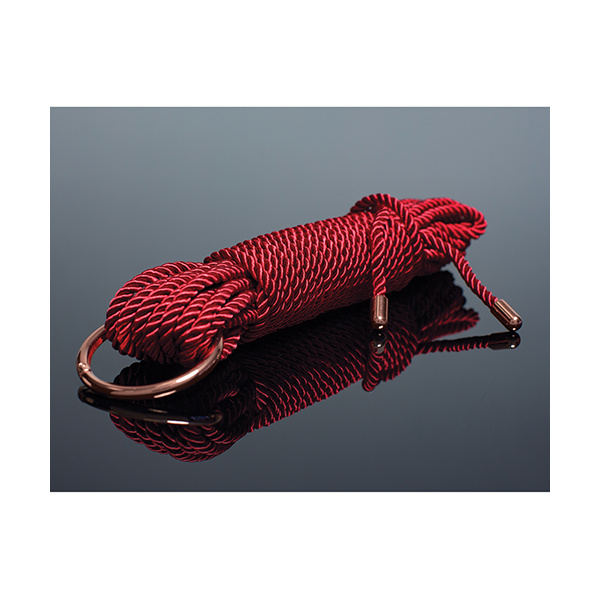Pleasure Collection Silky Smooth Rope - Red-Rose Gold