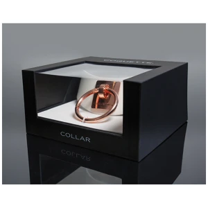 Pleasure Collection Adjustable Collar - White-Rose Gold