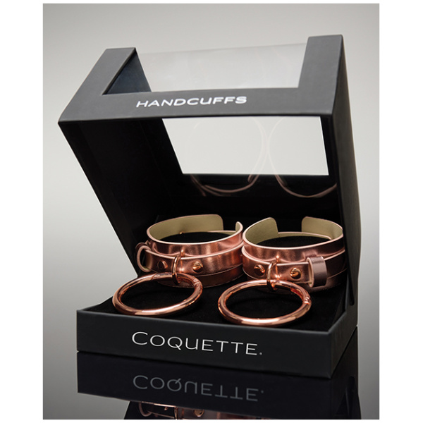 Pleasure Collection Adjustable Handcuffs - Rose Gold - Image 2
