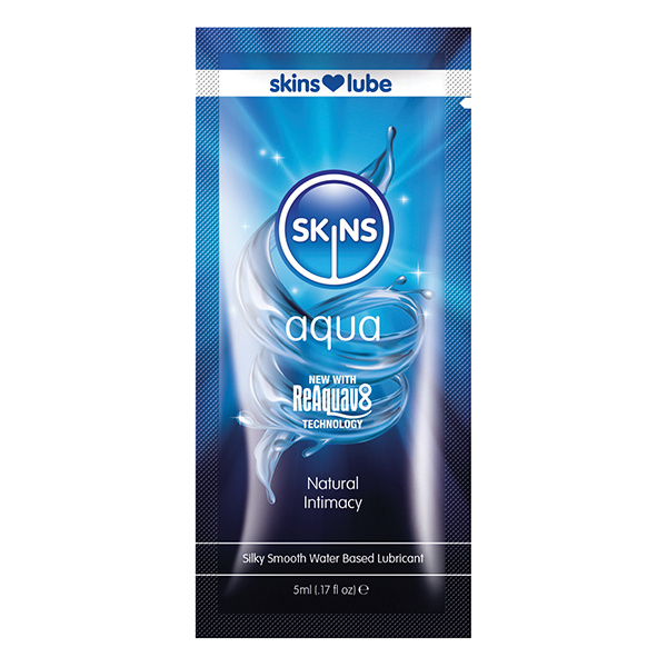 Skins Aqua Water Based Lubricant - 5 ml Foil