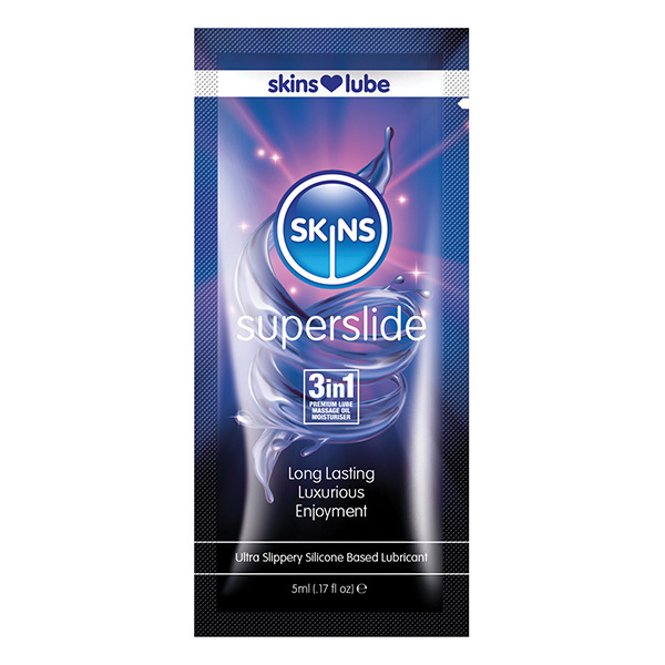 Skins Super Slide Silicone Based Lubricant - 5 ml Foil