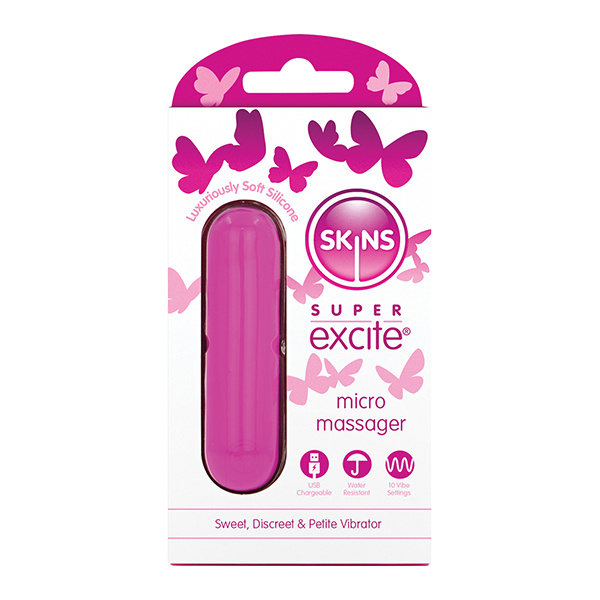 Skin Super Excited Petite Vibrator - Pink