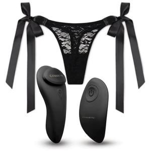 Coquette The Secret Panty Vibe - Black-Rose Gold