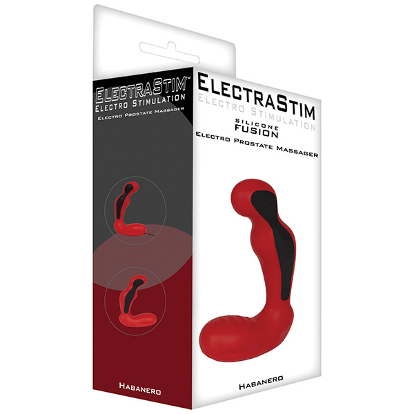 ElectraStim Silicone Fusion Habanero Prostate Massager - Red-Black