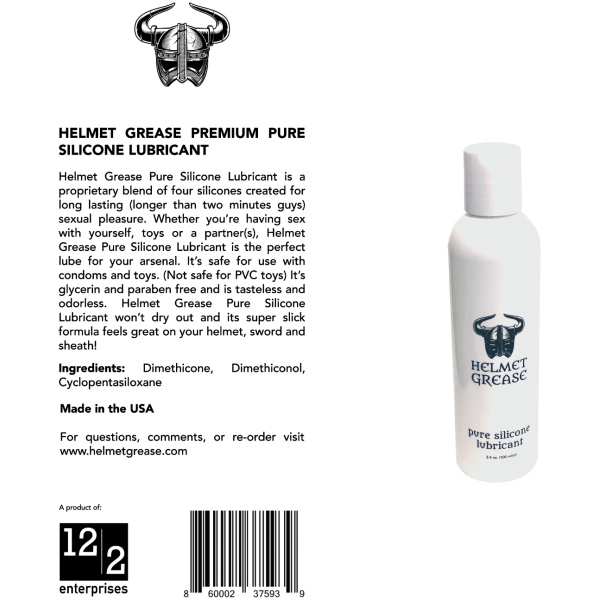 Helmet Grease Pure Silicone Lubricant - 3.4 oz Bottle - Image 3