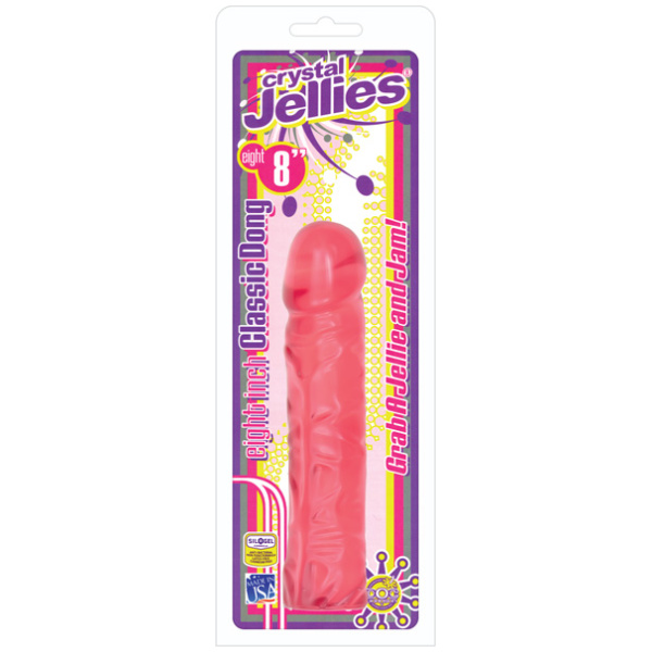 "Crystal Jellies 8"" Classic Dildo"