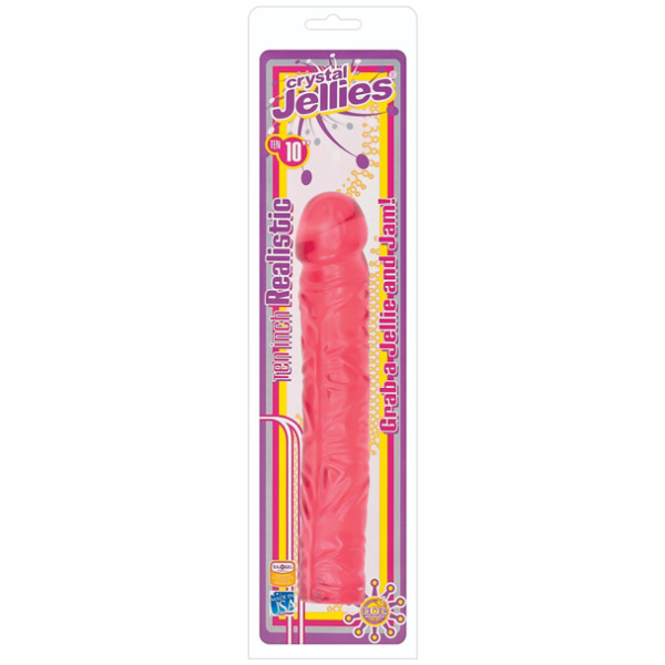 "Crystal Jellies 10"" Classic Dildo"