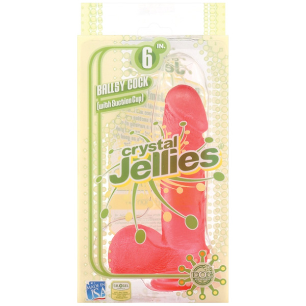 "Crystal Jellies 8"" Ballsy Cock"