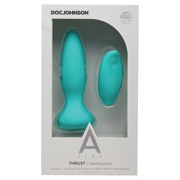 A Play Thrust Adventurous Rechargeable Silicone Anal Plug W/remote - Image 2