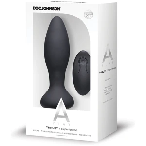 A Play Thrust Experienced Rechargeable Silicone Anal Plug W/remote