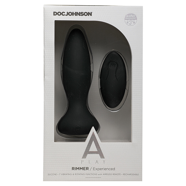 A Play Rimmer Experienced Rechargeable Silicone Anal Plug W/remote - Image 2