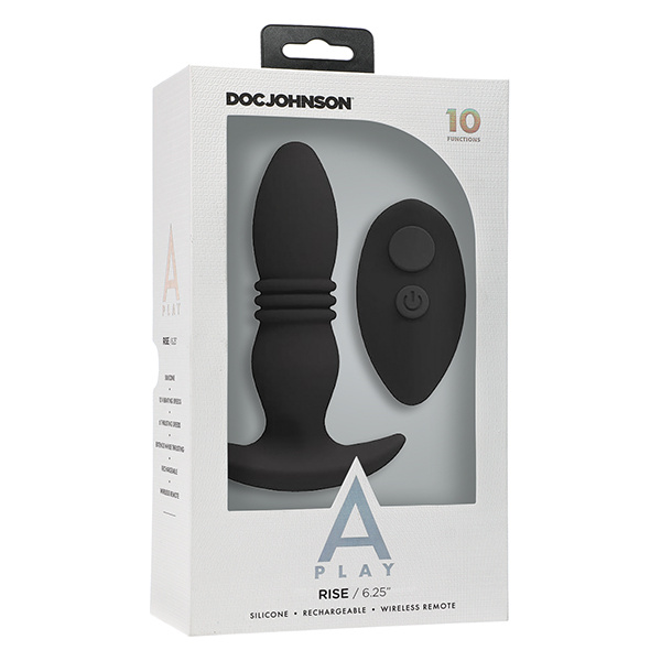 A Play Rise Rechargeable Silicone Anal Plug W/remote