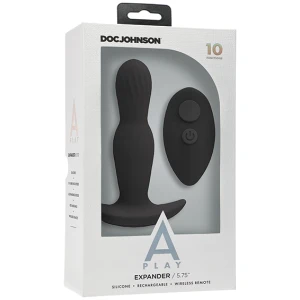 A Play Expander Rechargeable Silicone Anal Plug W/remote