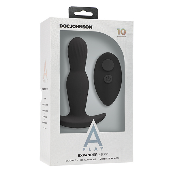 A Play Expander Rechargeable Silicone Anal Plug W/remote