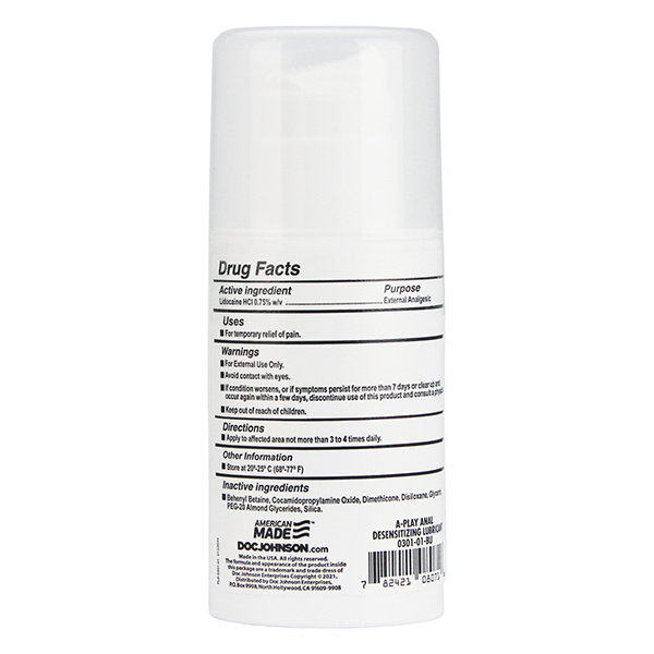 A Play Anal Desensitizing Gel - 3.4 oz - Image 2